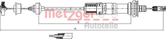 Metzger 11.3048 - Трос, управление сцеплением autosila-amz.com