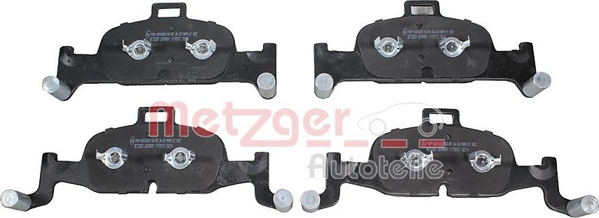 Metzger 1170973 - Тормозные колодки, дисковые, комплект autosila-amz.com