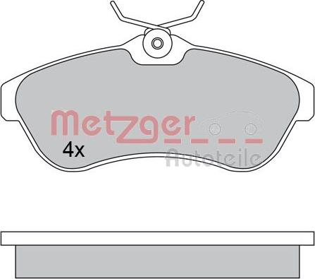 Metzger 1170438 - Тормозные колодки, дисковые, комплект autosila-amz.com