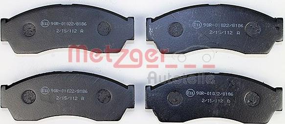 Metzger 1170590 - Тормозные колодки, дисковые, комплект autosila-amz.com