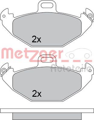 Metzger 1170554 - Тормозные колодки, дисковые, комплект autosila-amz.com