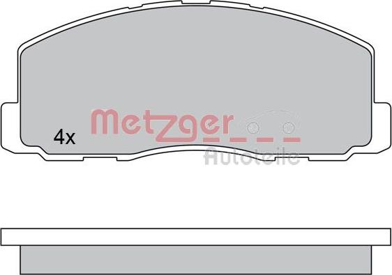 Metzger 1170569 - Тормозные колодки, дисковые, комплект autosila-amz.com