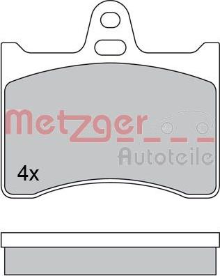 Metzger 1170567 - Тормозные колодки, дисковые, комплект autosila-amz.com