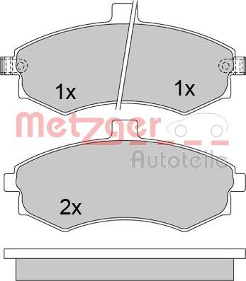 Metzger 1170506 - Тормозные колодки, дисковые, комплект autosila-amz.com