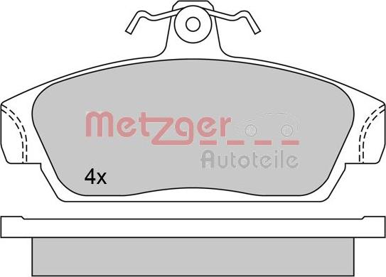 Metzger 1170514 - Тормозные колодки, дисковые, комплект autosila-amz.com