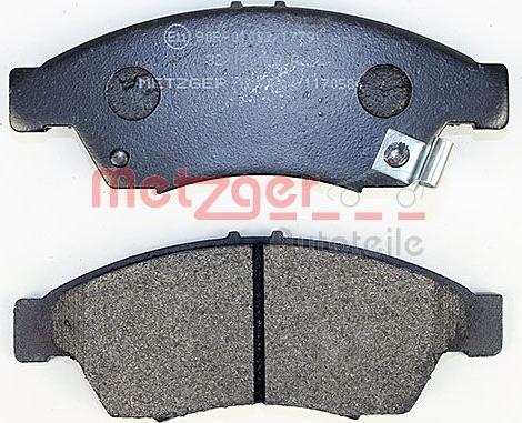 Metzger 1170584 - Тормозные колодки, дисковые, комплект autosila-amz.com