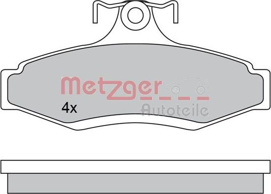 Metzger 1170581 - Тормозные колодки, дисковые, комплект autosila-amz.com