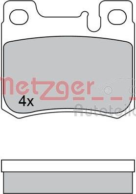 Metzger 1170526 - Тормозные колодки, дисковые, комплект autosila-amz.com