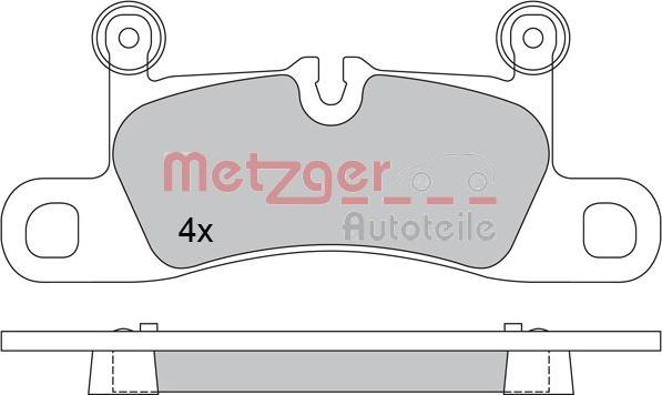 Metzger 1170523 - Тормозные колодки, дисковые, комплект autosila-amz.com