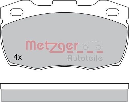 Metzger 1170573 - Тормозные колодки, дисковые, комплект autosila-amz.com