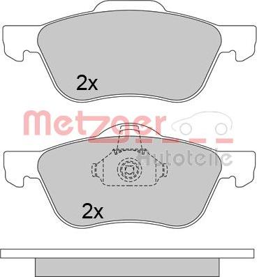 Metzger 1170650 - Тормозные колодки, дисковые, комплект autosila-amz.com