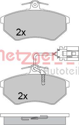 Metzger 1170674 - Тормозные колодки, дисковые, комплект autosila-amz.com