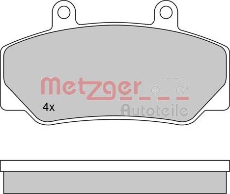 Metzger 1170094 - Тормозные колодки, дисковые, комплект autosila-amz.com