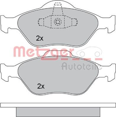 Metzger 1170045 - Тормозные колодки, дисковые, комплект autosila-amz.com