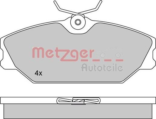 Metzger 1170084 - Тормозные колодки, дисковые, комплект autosila-amz.com