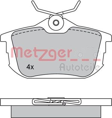 Metzger 1170118 - Тормозные колодки, дисковые, комплект autosila-amz.com