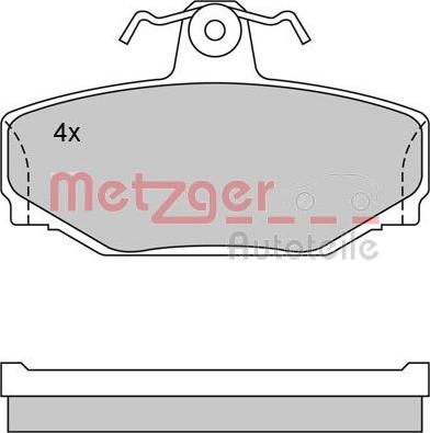Metzger 1170074 - Тормозные колодки, дисковые, комплект autosila-amz.com
