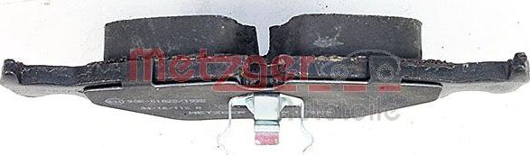 Metzger 1170075 - Колодки с накладками в сборе для дисковых тормозов autosila-amz.com