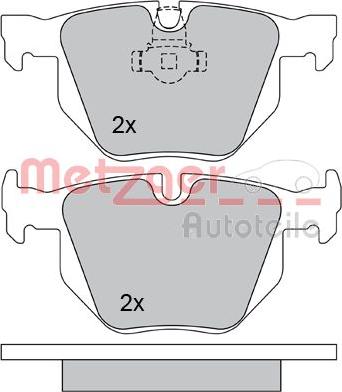 Metzger 1170105 - Тормозные колодки, дисковые, комплект autosila-amz.com