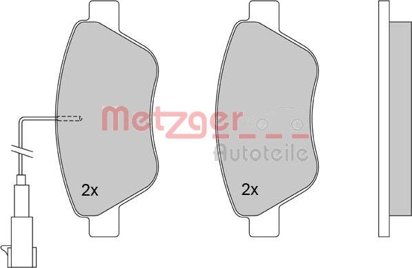 Metzger 1170117 - Тормозные колодки, дисковые, комплект autosila-amz.com