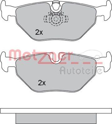 Metzger 1170120 - Тормозные колодки, дисковые, комплект autosila-amz.com
