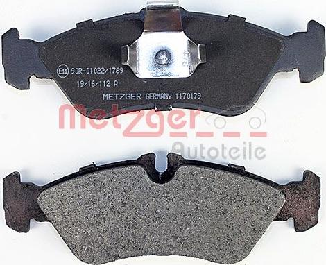 Metzger 1170179 - Колодки тормозные задние (односкатные) Мерседес Спринтер 909 autosila-amz.com