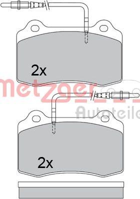 Metzger 1170399 - Тормозные колодки, дисковые, комплект autosila-amz.com