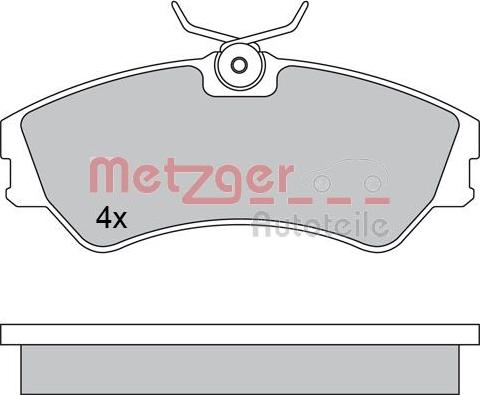 Metzger 1170397 - Тормозные колодки, дисковые, комплект autosila-amz.com