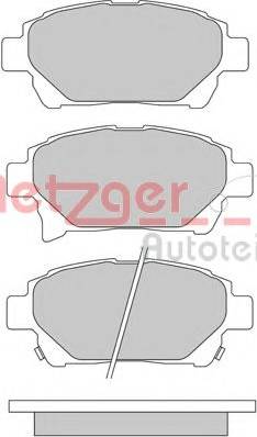 Metzger 1170305 - Тормозные колодки, дисковые, комплект autosila-amz.com