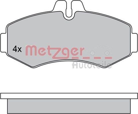 Metzger 1170303 - Тормозные колодки, дисковые, комплект autosila-amz.com