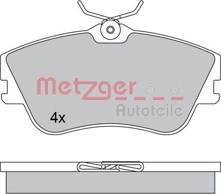 Metzger 1170389 - Тормозные колодки, дисковые, комплект autosila-amz.com