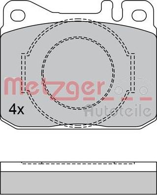 Metzger 1170385 - Тормозные колодки, дисковые, комплект autosila-amz.com