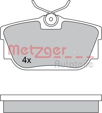 Metzger 1170332 - Колодки тормозные дисковые autosila-amz.com
