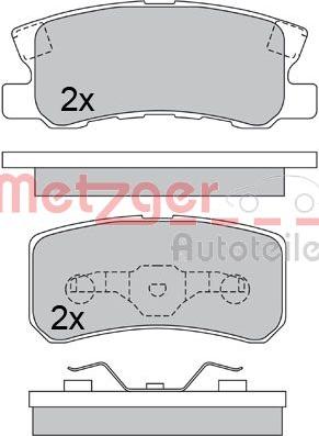 Metzger 1170323 - Тормозные колодки, дисковые, комплект autosila-amz.com