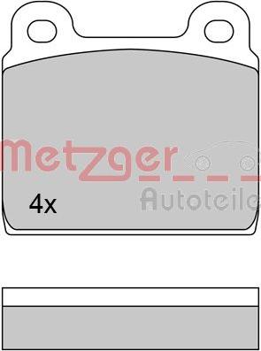 Metzger 1170370 - Тормозные колодки, дисковые, комплект autosila-amz.com