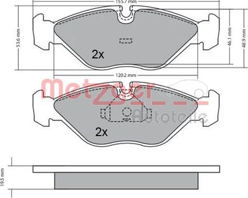 Meyle 252115419 - Тормозные колодки, дисковые, комплект autosila-amz.com