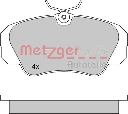 Metzger 1170245 - Тормозные колодки, дисковые, комплект autosila-amz.com