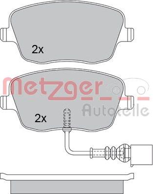 Metzger 1170246 - Тормозные колодки, дисковые, комплект autosila-amz.com