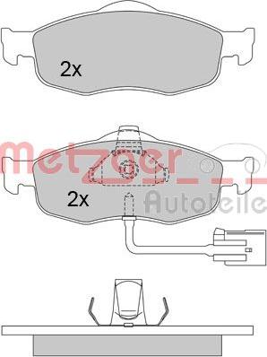 Metzger 1170267 - Тормозные колодки, дисковые, комплект autosila-amz.com