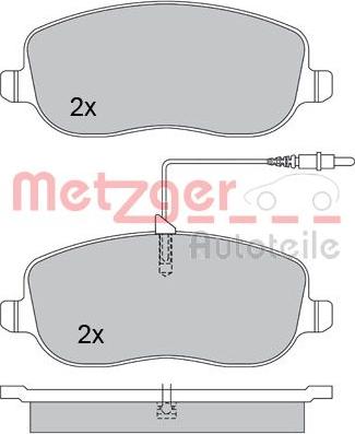 Metzger 1170232 - Тормозные колодки, дисковые, комплект autosila-amz.com
