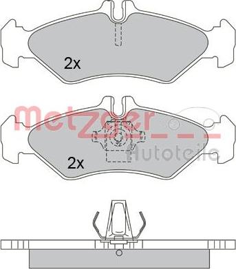 Metzger 1170237 - Тормозные колодки, дисковые, комплект autosila-amz.com