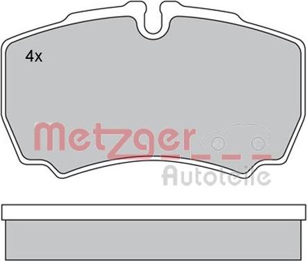 Metzger 1170226 - Комплект тормозных колодок autosila-amz.com