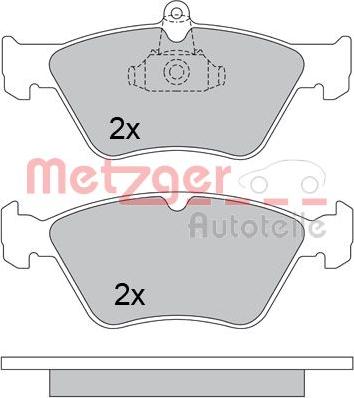Metzger 1170279 - Тормозные колодки, дисковые, комплект autosila-amz.com