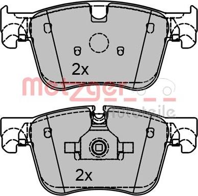 Metzger 1170796 - Тормозные колодки, дисковые, комплект autosila-amz.com