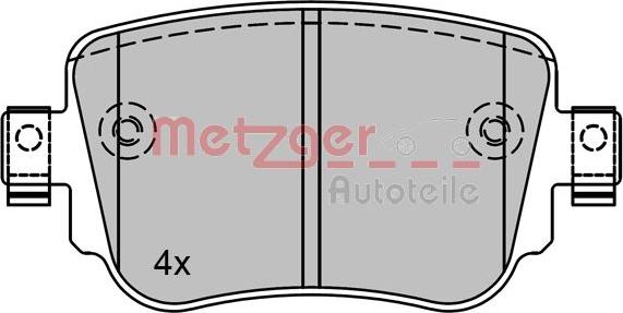 Metzger 1170792 - Тормозные колодки, дисковые, комплект autosila-amz.com