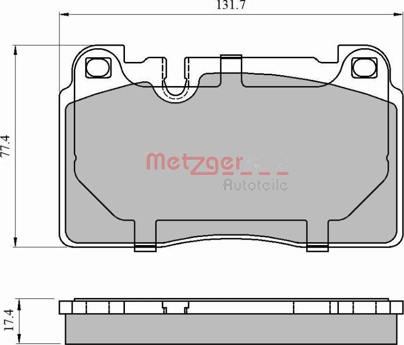 Metzger 1170789 - Тормозные колодки, дисковые, комплект autosila-amz.com