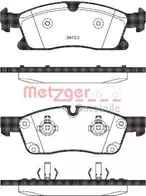 Metzger 1170785 - Тормозные колодки, дисковые, комплект autosila-amz.com