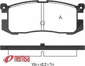 Triscan 0 986 505 968 - Тормозные колодки, дисковые, комплект autosila-amz.com