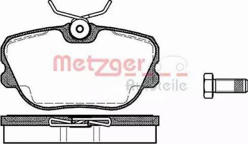 Metzger 1170722 - Тормозные колодки, дисковые, комплект autosila-amz.com
