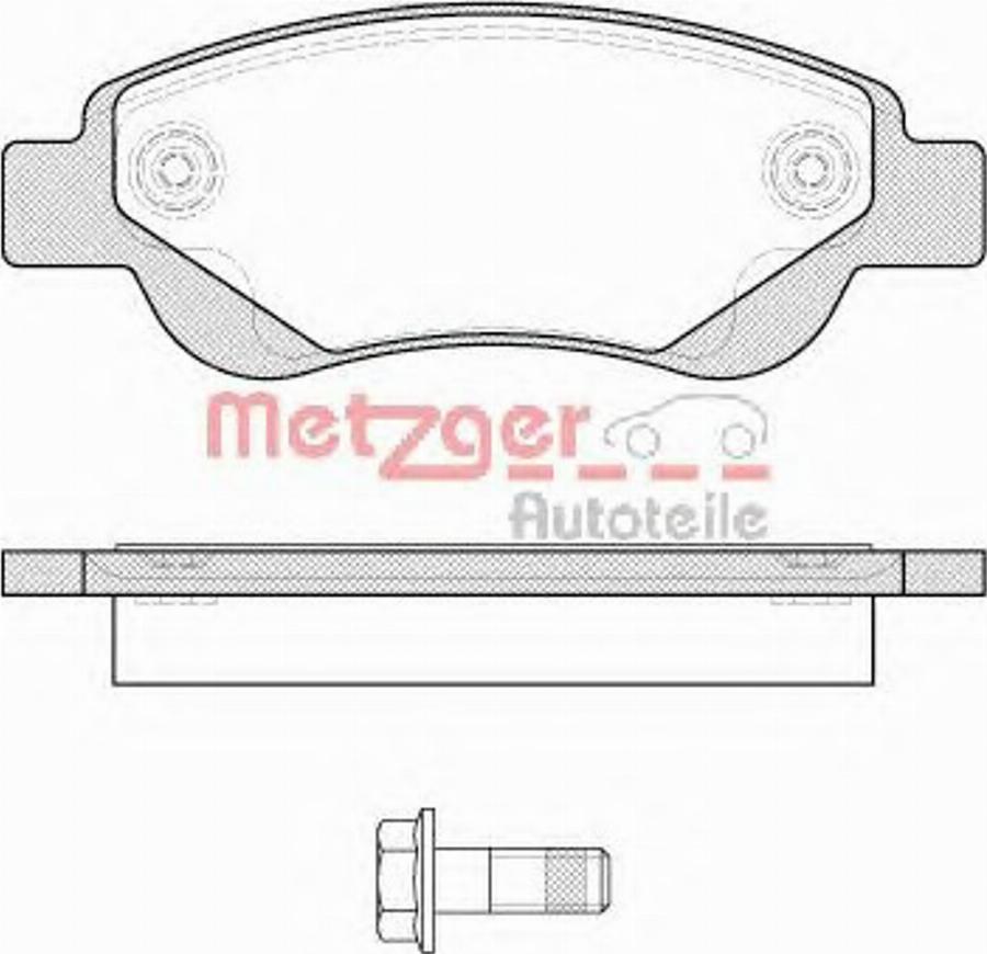 Metzger 117700 - Тормозные колодки, дисковые, комплект autosila-amz.com